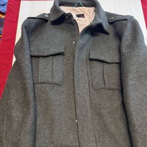 Wool dark green men’s jacket